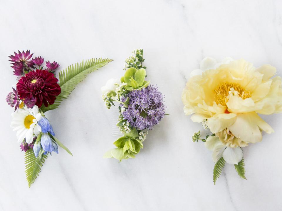 diy flower clips for hair