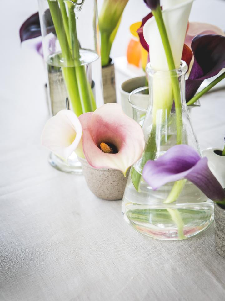 Tafeldekken met Calla Mooiwatplantendoen.nl