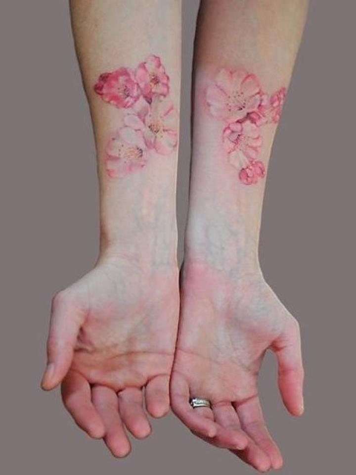 Flower Tattoo Sticker Women Girl Fashion Waterproof - Temu