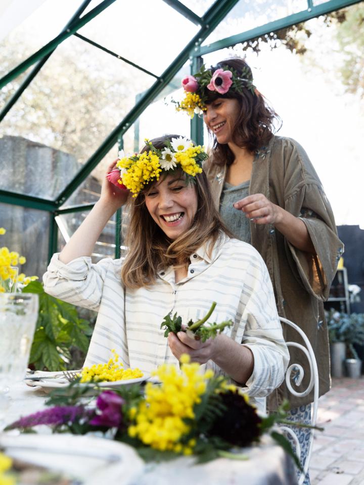 Flower crown online making